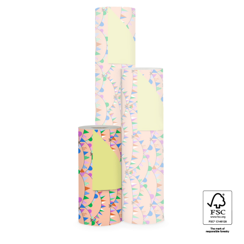 P15.303.030 Inpakpapier - Party Guirlande Bright - Yellow