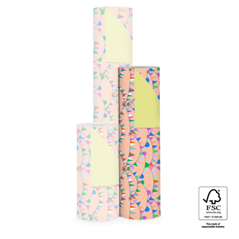 P15.303.050 Inpakpapier - Party Guirlande Bright - Yellow