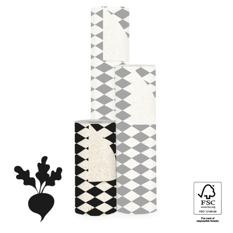 P15.308.030 Inpakpapier - Harlequin Black