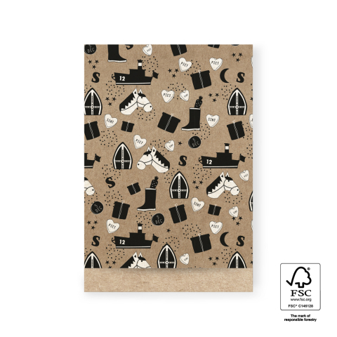 P33.318.017 Sint Cadeauzakjes - Illustratie Craft - 17 x 25 cm