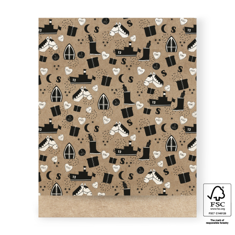 P33.318.027 Sint Cadeauzakjes - Illustratie Craft - 27 x 34 cm