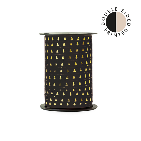 P39.325.180 X-mas Lint - Paporlene - Tree - Black - Beige