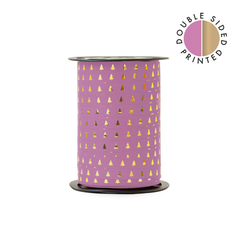P39.327.180 X-mas Lint - Paporlene - Tree - Pink - Gold