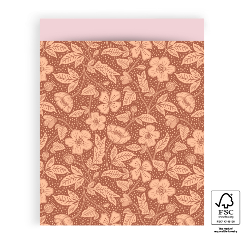 P43.347.027 Cadeauzakjes - Poppy Chocolate - Pink - 27 x 34 cm