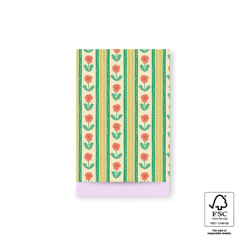 P43.359.012 Bags - Floral Stripe - Pastel Pink