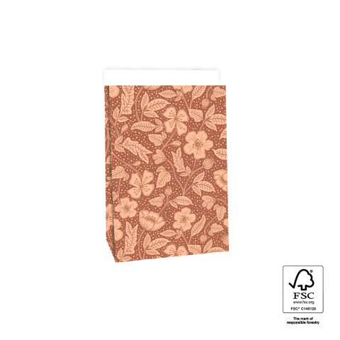P44.098.017 Blokbodemzakken - Poppy Terra - 17 x 10 x 25 cm