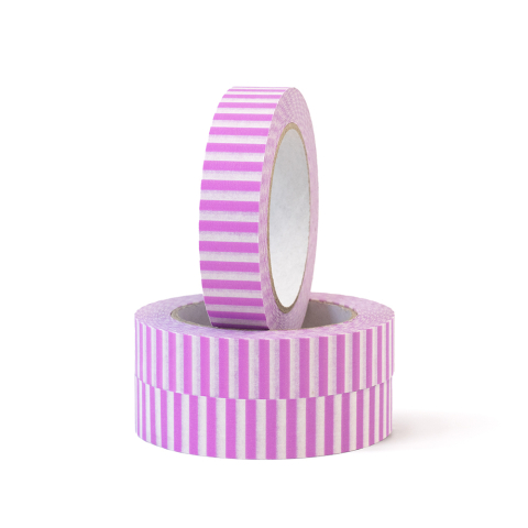 P63.117.025 Paper Tape Small - Stripe - Pink