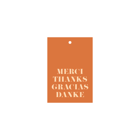 P72.129.020 Cadeaulabel - Merci Thanks Gracias Danke