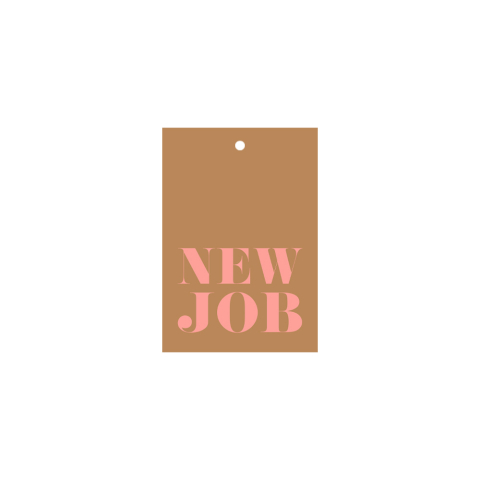 P72.132.020 Cadeaulabel - New Job