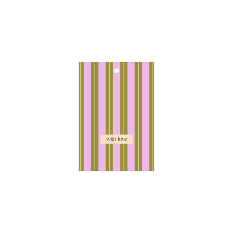P72.135.020 Cadeaulabel - Stripe - With Love
