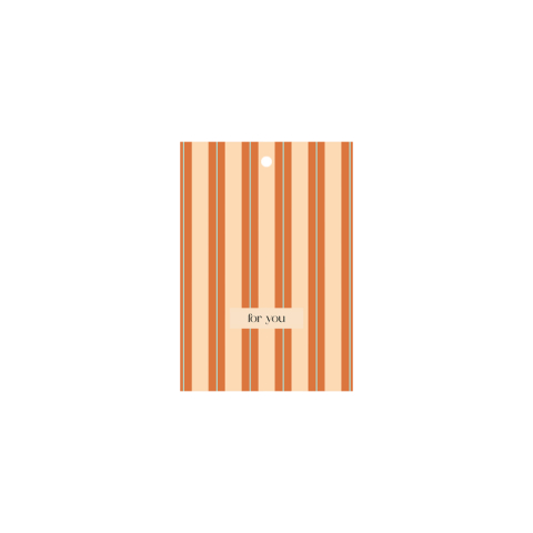 P72.137.020 Cadeaulabel - Stripe - For You