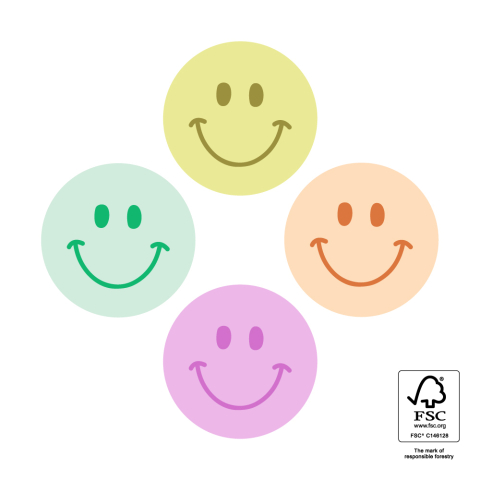 P74.432.250 Stickers Multi - Smiley Mini Tonal