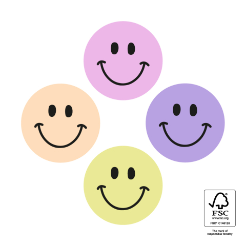 P74.434.250 Stickers Multi - Smiley Mini Sweet