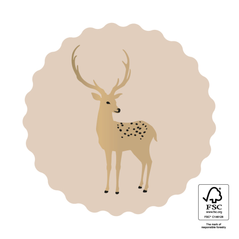 P74.435.250 Stickers - Reindeer Gold
