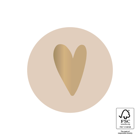 P74.456.250 Stickers - Heart - Beige