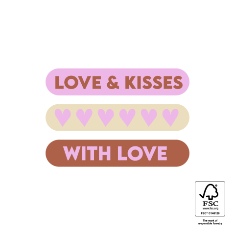 P74.466.250 Stickers Multi - Love & Kisses/With Love