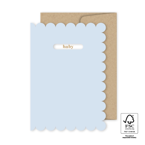 P75.506.015 Wenskaart - Blue - Baby