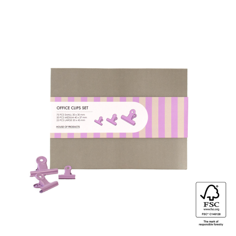 P79.301.150 Clips Set - Multi Sizes - Pink (S - M - L)