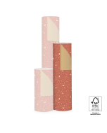 P15.310.050 Inpakpapier - Galaxy Cognac - Gold