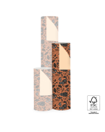P15.315.050 Inpakpapier - Nature Animals Cognac - Peach