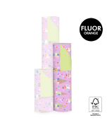 P15.330.050 Inpakpapier - Ice Confetti Pink - Lime