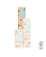 P15.341.070 Inpakpapier - Balloons Peach - Pistache