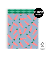P33.297.027 Sint Cadeauzakjes - Wortel Fluor Orange - Harlequin Green - 27 x 34 cm