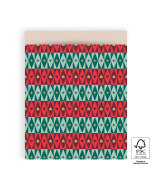 P38.304.027 X-mas Cadeauzakjes - Festive Green - Beige - 27 x 34 cm