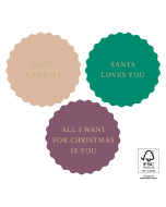 P39.143.250 X-mas Stickers Multi - Santa Love Gold
