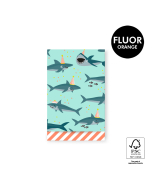 P43.251.012 Bags - Shark Mint - Stripe Fluor Orange