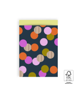 P43.280.017 Cadeauzakjes - Big Confetti - Yellow - 17 x 25 cm
