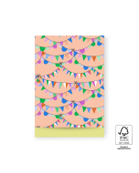 P43.303.017 Cadeauzakjes - Party Guirlande Bright - Yellow - 17 x 25 cm