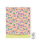 P43.303.027 Cadeauzakjes - Party Guirlande Bright - Yellow - 27 x 34 cm