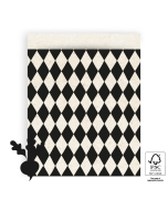 P43.308.027 Cadeauzakjes - Harlequin Black - 27 x 34 cm