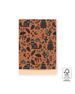 P43.315.017 Cadeauzakjes - Nature Animals Cognac - Peach - 17 x 25 cm