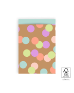P43.325.017 Cadeauzakjes - Big Confetti Camel - Pistache - 17 x 25 cm