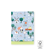 P43.326.017 Cadeauzakjes - Farm Blue - Lime - 17 x 25 cm