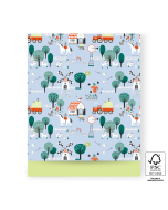 P43.326.027 Cadeauzakjes - Farm Blue - Lime - 27 x 34 cm