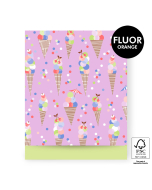 P43.330.027 Cadeauzakjes - Ice Confetti Pink - Lime - 27 x 34 cm