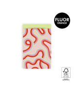 P43.342.012 Cadeauzakjes - Rainbow Lines - Lime - 12 x 19 cm