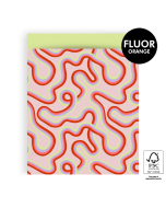 P43.342.027 Cadeauzakjes - Rainbow Lines - Lime - 27 x 34 cm