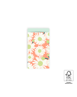 P43.348.007 Cadeauzakjes - Daisy Peach - Pastel Mint - 7 x 13 cm