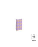 P44.079.007 Block Bottom Bags - Harlequin Lilac/Nude