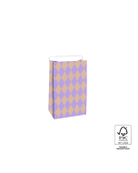 P44.079.012 Block Bottom Bags - Harlequin Lilac/Nude