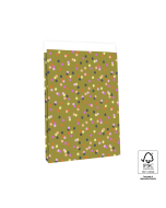 P44.083.027 Blokbodemzakken - Party Confetti Olive - 27 x 15 x 34 cm