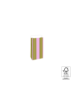 P44.087.007 Blokbodemzakken - Stripe Chalk Pink - 7 x 4 x 13 cm
