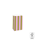 P44.087.012 Blokbodemzakken - Stripe Chalk Pink - 12 x 7 x 19 cm