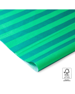 P45.223.070 Vloeipapier - Stripe - Jade Green/Mint