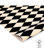 P45.225.070 Vloeipapier - Harlequin - Black/Beige