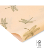 P45.235.070 Vloeipapier - Dragonfly - Pastel Orange